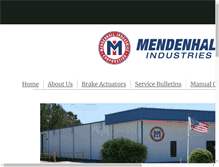 Tablet Screenshot of mendenhallindustries.com